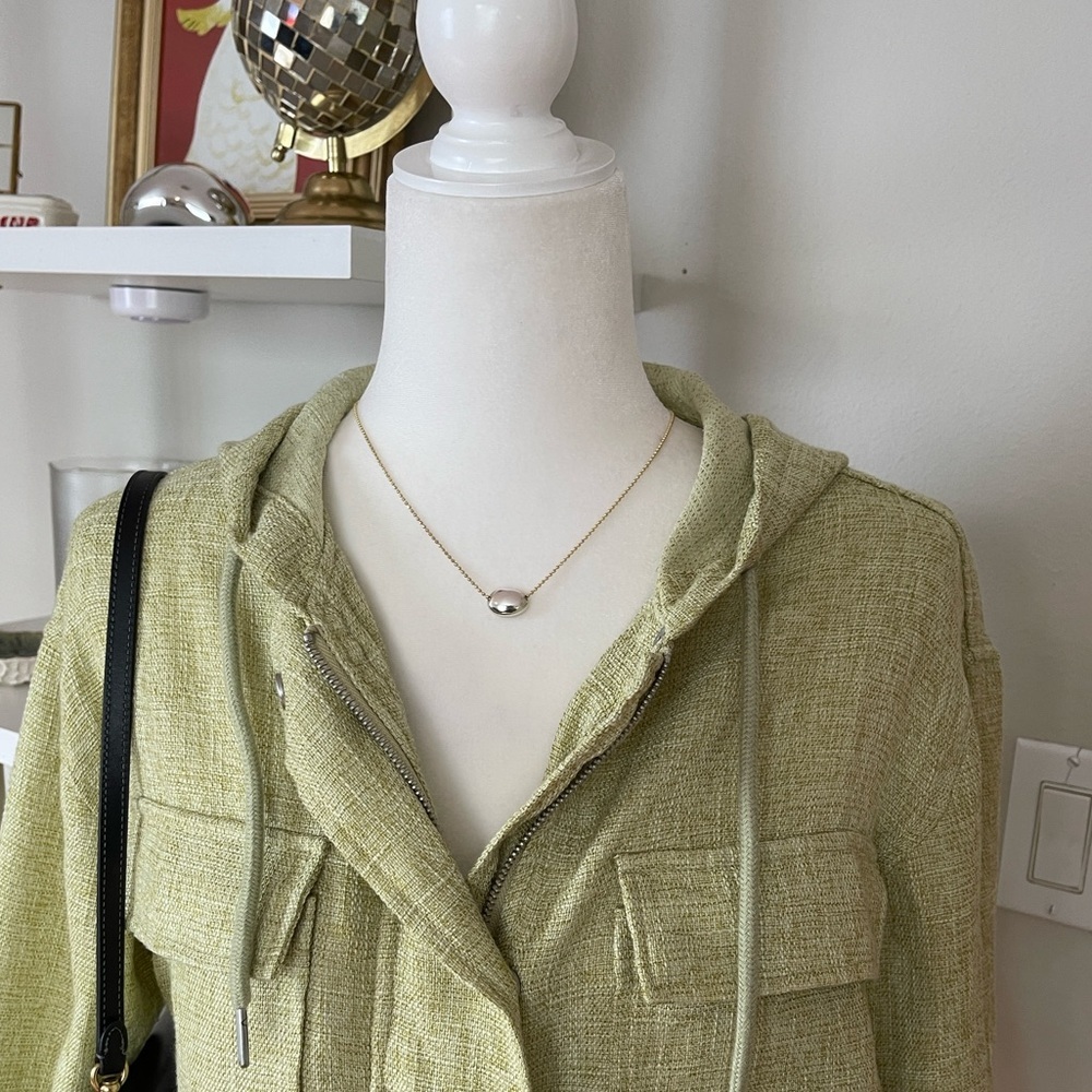 Avec Les Filles Olive Green Women's Jacket Size M - Picture 2 of 8